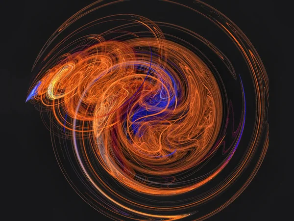 Bilgisayar oluşturulan soyut spiral fraktal alev görüntü .