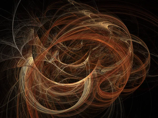 Imagen de llama fractal espiral abstracta generada por computadora  . — Foto de Stock