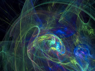 Bilgisayarda oluşturulan sayısal soyut fraktal arkaplan.