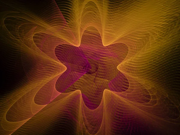 Digitale abstracte fractal achtergrond. Abstract fractal vormen op zwarte achtergrond. — Stockfoto