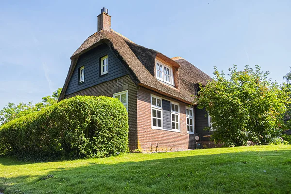 Zicht Het Bekende Typisch Nederlandse Dorp Giethoorn Nederland Mooie Huizen — Stockfoto