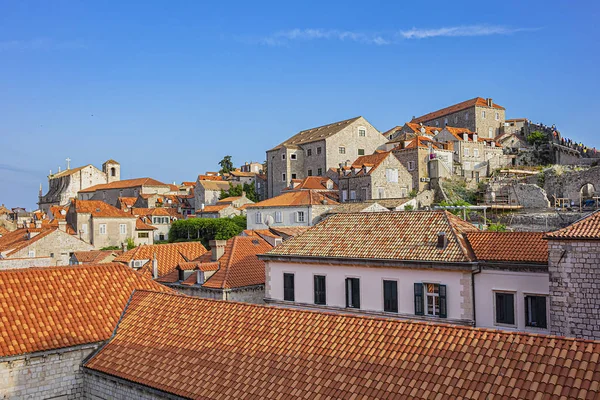 Dubrovnik Croacia Junio 2019 Ciudad Vieja Dubrovnik Vista Desde Muralla — Foto de Stock