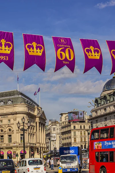 London May 2013 Regent Street One London Most Popular Shopping — Stock Photo, Image