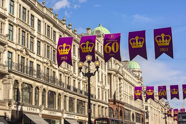Londyn Maja 2013 Regent Street Jedna Najpopularniejszych Ulic Handlowych Londynu — Zdjęcie stockowe