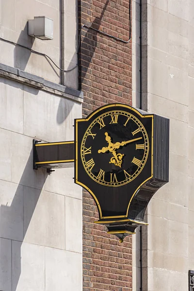 Stary Klasyczny Londyński Zegar Uliczny Londyn Wielka Brytania — Zdjęcie stockowe