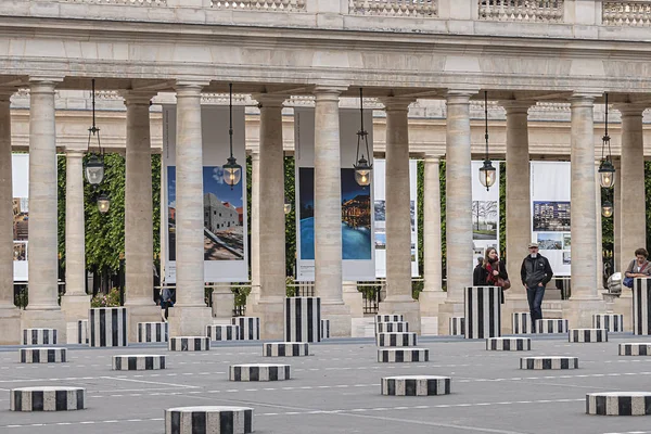 Paris France May 2019 Cour Honneur Palais Royal Palais Cardinal — стокове фото