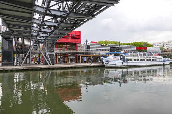 Paris França Maio 2019 Paris Park Villette Parc Villette Canal — Fotografia de Stock