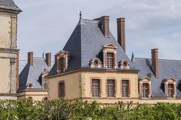 Beautiful Medieval Xii Century Landmark Old Royal Hunting Castle Fontainebleau — Stock Photo, Image