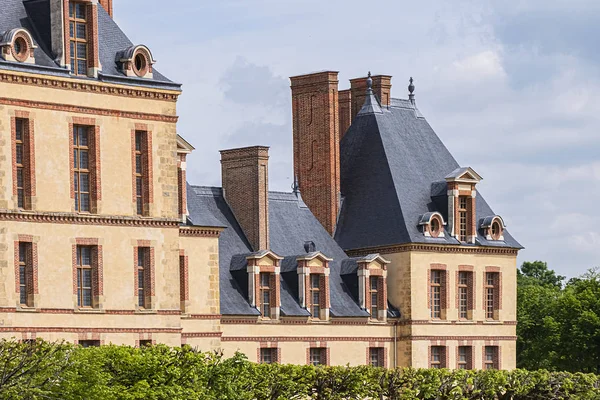 Vacker Medeltida Xii Talet Landmärke Gamla Kungliga Jaktslott Fontainebleau Fontainebleau — Stockfoto