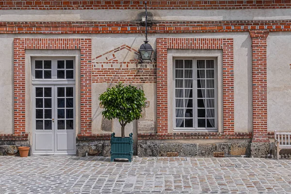 Vacker Medeltida Xii Talet Landmärke Gamla Kungliga Jaktslott Fontainebleau Fontainebleau — Stockfoto