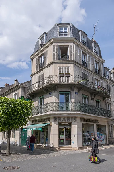 Fontainebleau França Maio 2019 Vista Rua Cidade Velha Fontainebleau Fontainebleau — Fotografia de Stock