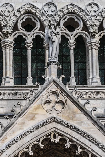 Fragment Amiens Gothic Cathedral Basilique Cathedrale Notre Dame Amiens 1220 — Stock fotografie