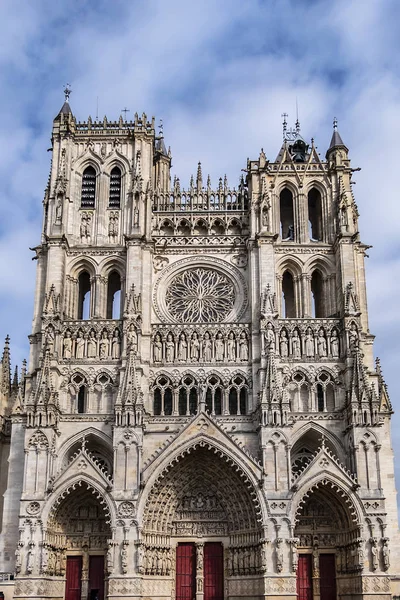 Fragment Gotyckiej Katedry Amiens Bazylika Notre Dame Amiens 1220 1288 — Zdjęcie stockowe