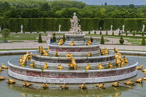 Versailles França Maio 2019 Fragmento Fonte Latona Palácio Versalhes Castelo — Fotografia de Stock