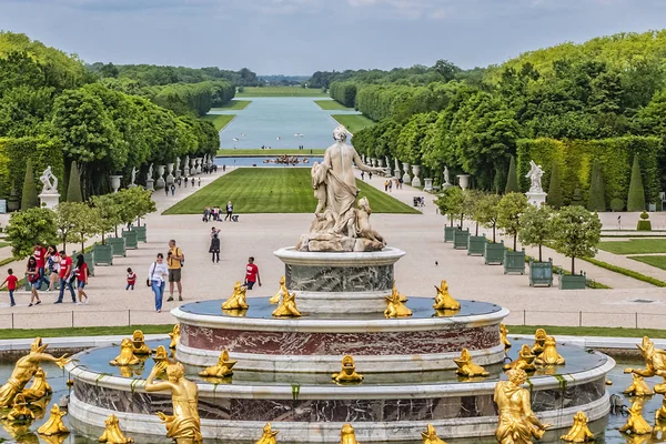 Versailles Frankrike Maj 2019 Fragment Latonafontän Versailles Palats Kungligt Slott — Stockfoto