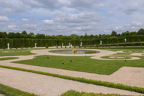 Versailles Fransa Mayıs 2019 Parterre Latone Kuzey Kertenkele Havuzu Bassin — Stok fotoğraf