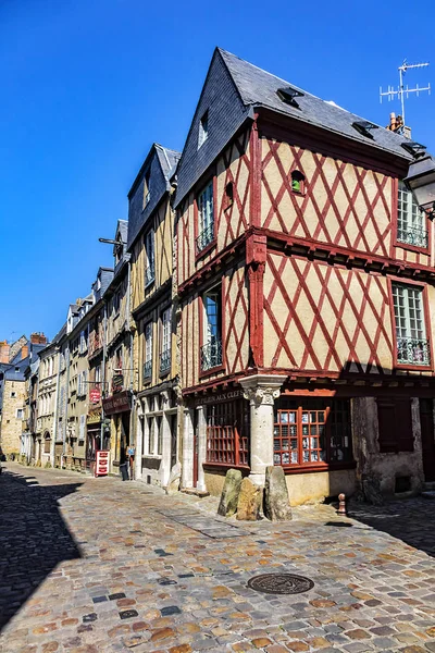Mans França Junho 2019 Rua Medieval Parte Antiga Cidade Francesa — Fotografia de Stock