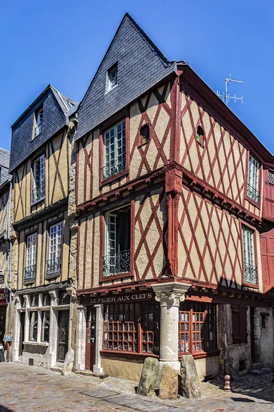 Mans Francia Junio 2019 Calle Medieval Parte Antigua Ciudad Francesa —  Fotos de Stock