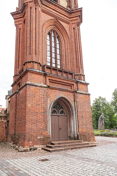 Red Brick Anne Church 1500 Flamboyant Gothic Brick Gothic Styles — Stockfoto