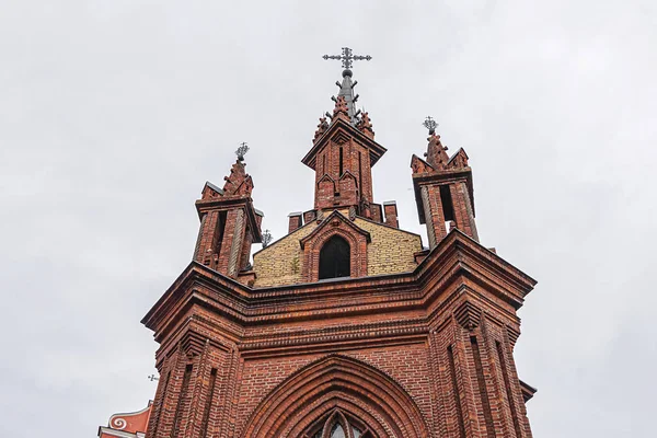 Red Brick Anne Church 1500 Flamboyant Gothic Brick Gothic Styles — Foto de Stock