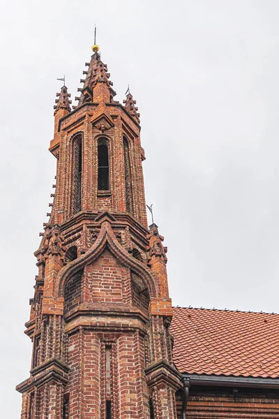 Red Brick Anne Church 1500 Flamboyant Gothic Brick Gothic Styles — Stockfoto