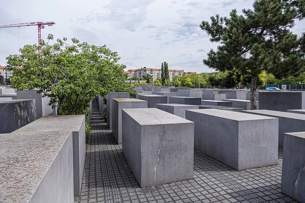 Berlin Germany August 2019 Memorial Murdered Jews Europe Holocaust Memorial — Stock Photo, Image