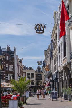 THE HAGUE, NETHERLANDS - AUGUST 23, 2019: Street view in the center of The Hague.