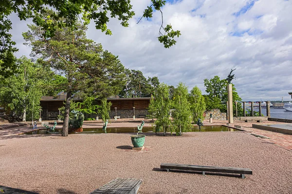 Zweden Stockholm Juni 2017 Diverse Sculpturen Van Wereldberoemde Beeldhouwer Carl — Stockfoto