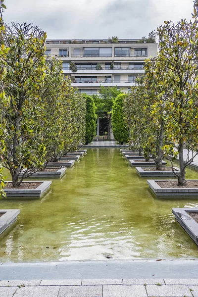 Paris Parc Andre Citroen Parque Público Localizado Margem Esquerda Rio — Fotografia de Stock