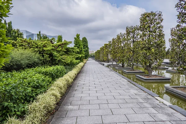 Paris Parc Andre Citroen Parque Público Localizado Margem Esquerda Rio — Fotografia de Stock