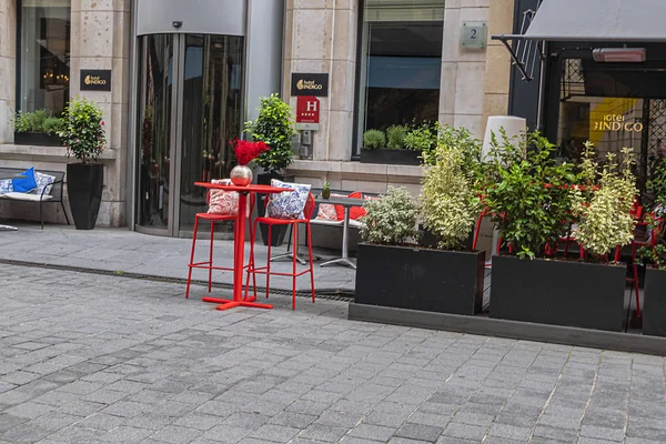 París Francia Mayo 2019 Paris Street Edouard Vii Café Tradicional —  Fotos de Stock