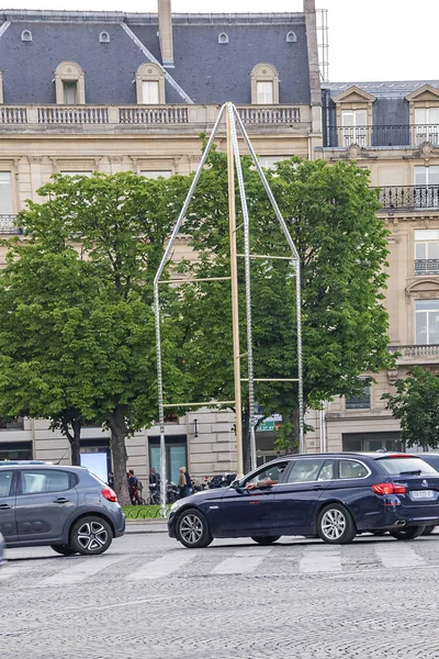 Paris France Mai 2019 Les Champs Élysées Nouvelles Fontaines Des — Photo