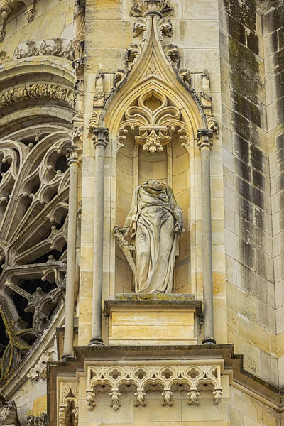 Gothic Style Roman Catholic Cathedral Sainte Croix Dominates City Centre — Stock Photo, Image