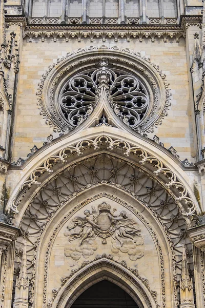 Centru Města Orleans Vévodí Gotická Římskokatolická Katedrála Sainte Croix Výstavba — Stock fotografie