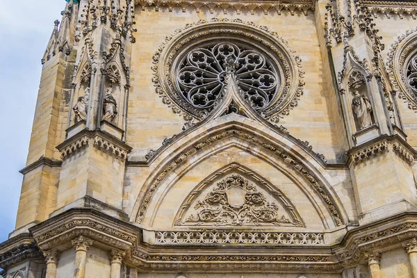 Gotischen Stil Römisch Katholische Kathedrale Von Saint Croix Dominiert Das — Stockfoto