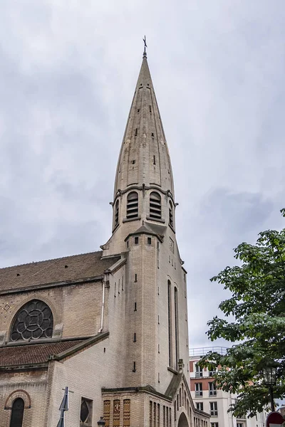 Kilátás Szent Leon Templomra Saint Leon Egy Plébániatemplom Található Kerületben — Stock Fotó