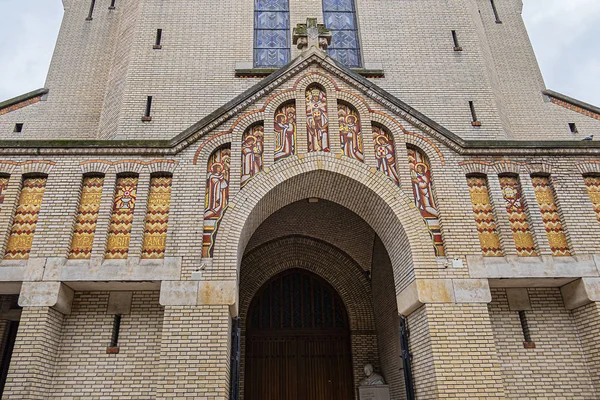 Vue Église Saint Léon Saint Léon Est Une Église Paroissiale — Photo