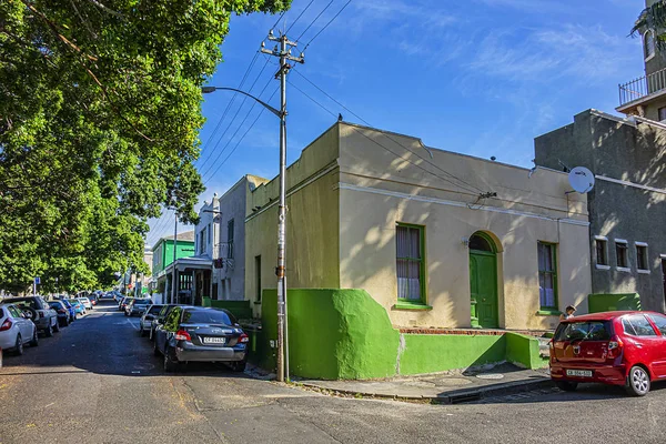 Cape Town Sudáfrica Julio 2018 Casas Coloridas Barrio Cape Muslim — Foto de Stock