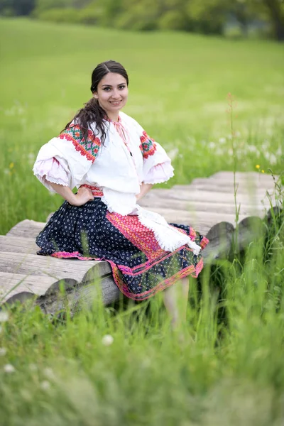 Folclore Slovacco Ballerino Folklore — Foto Stock