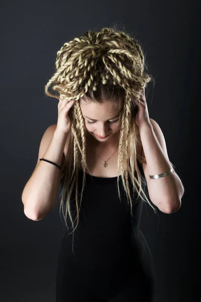 Sexy Woman Dancing Dancehall — Stock Photo, Image