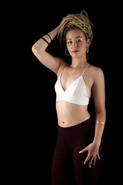 Sexig Kvinna Dansar Dancehall — Stockfoto