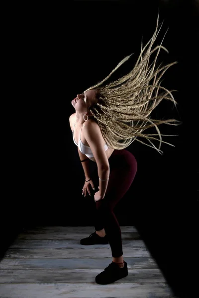 Femme Sexy Dansant Dancehall — Photo