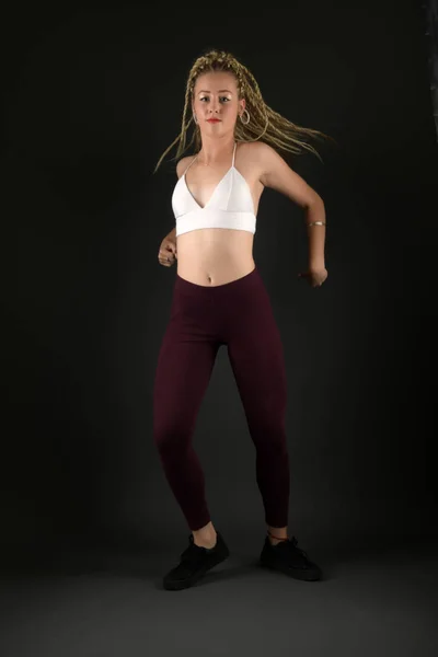 Sexy Woman Dancing Dancehall — Stock Photo, Image