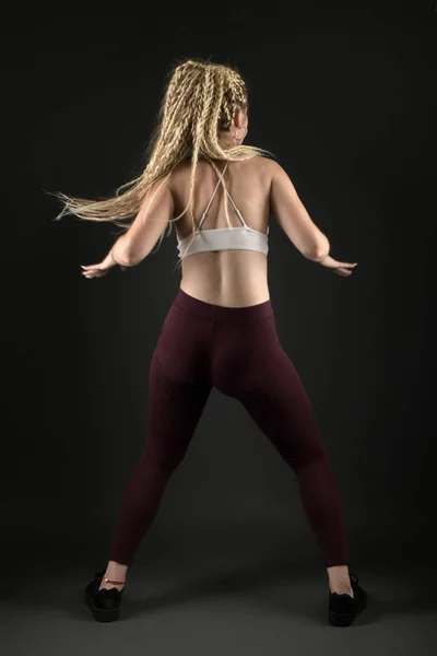 Sexy Mulher Dançando Dancehall — Fotografia de Stock