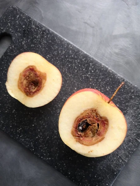 Catted Half Rotten Apple — Photo