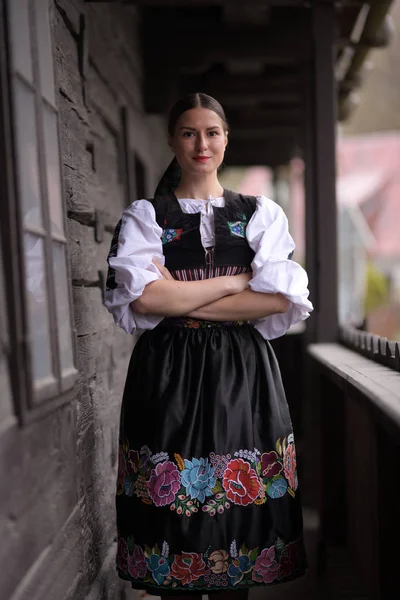 Szlovák Folklór Szlovák Folklór Lány — Stock Fotó