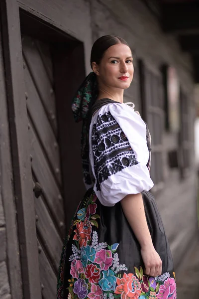 Slovak Folklore Slovakian Folklore Girl — Stock Photo, Image