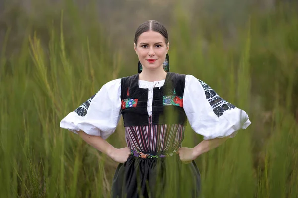 Szlovák Folklór Szlovák Folklór Lány — Stock Fotó