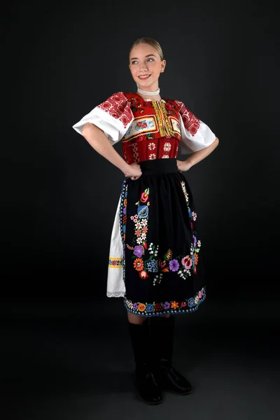 Slovakiska Folklore Slovakisk Folklore Flicka — Stockfoto