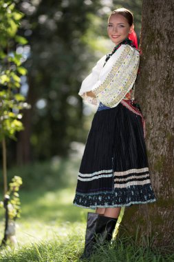 Slovak Halk Dansının bir parçası. Slovakça folklor.